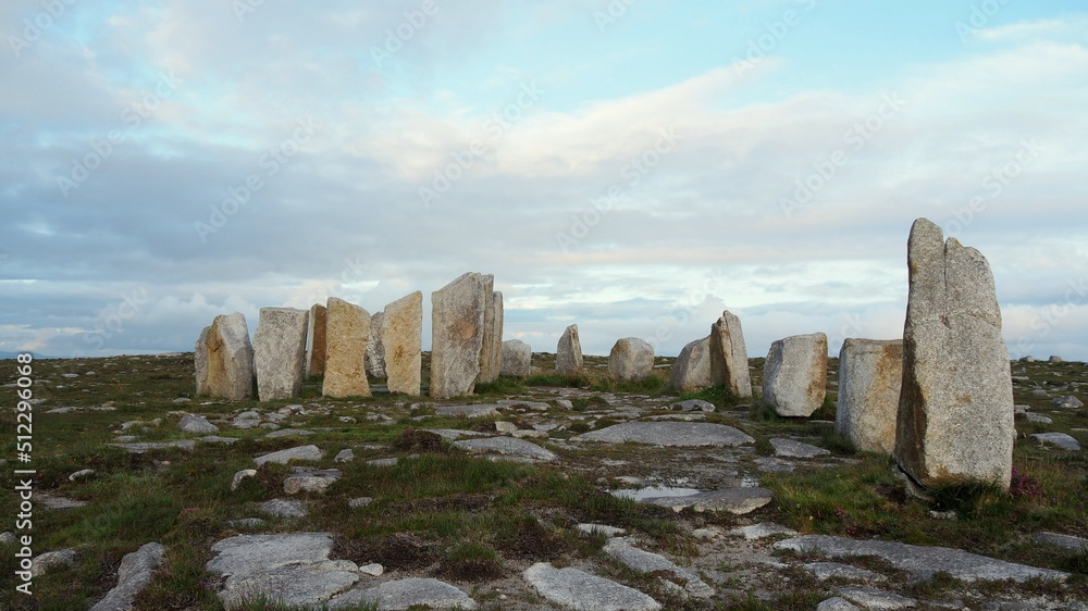 Dheirble's Twist stone circle in Belmullet Peninsula.