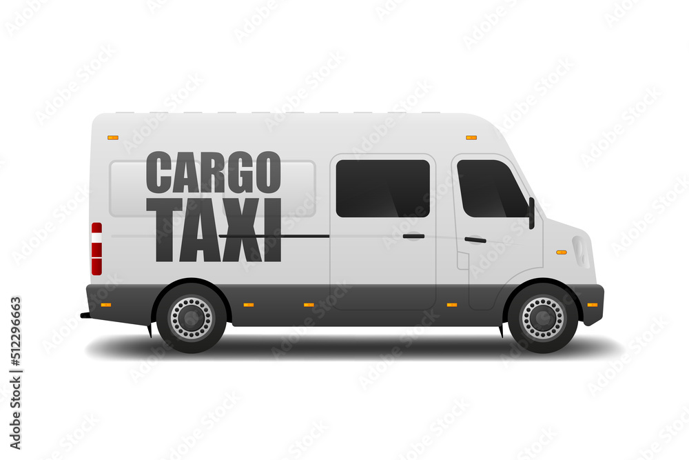 Realistic Bus mockup. Red cargo van taxi for delivery. Vector illustration. Realistic Bus mockup. Red cargo van taxi for delivery. Vector illustration.