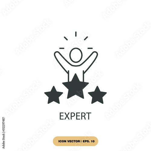 expert icons  symbol vector elements for infographic web