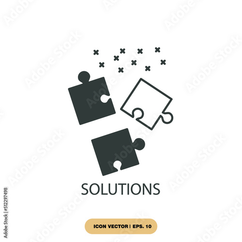 solutions icons  symbol vector elements for infographic web