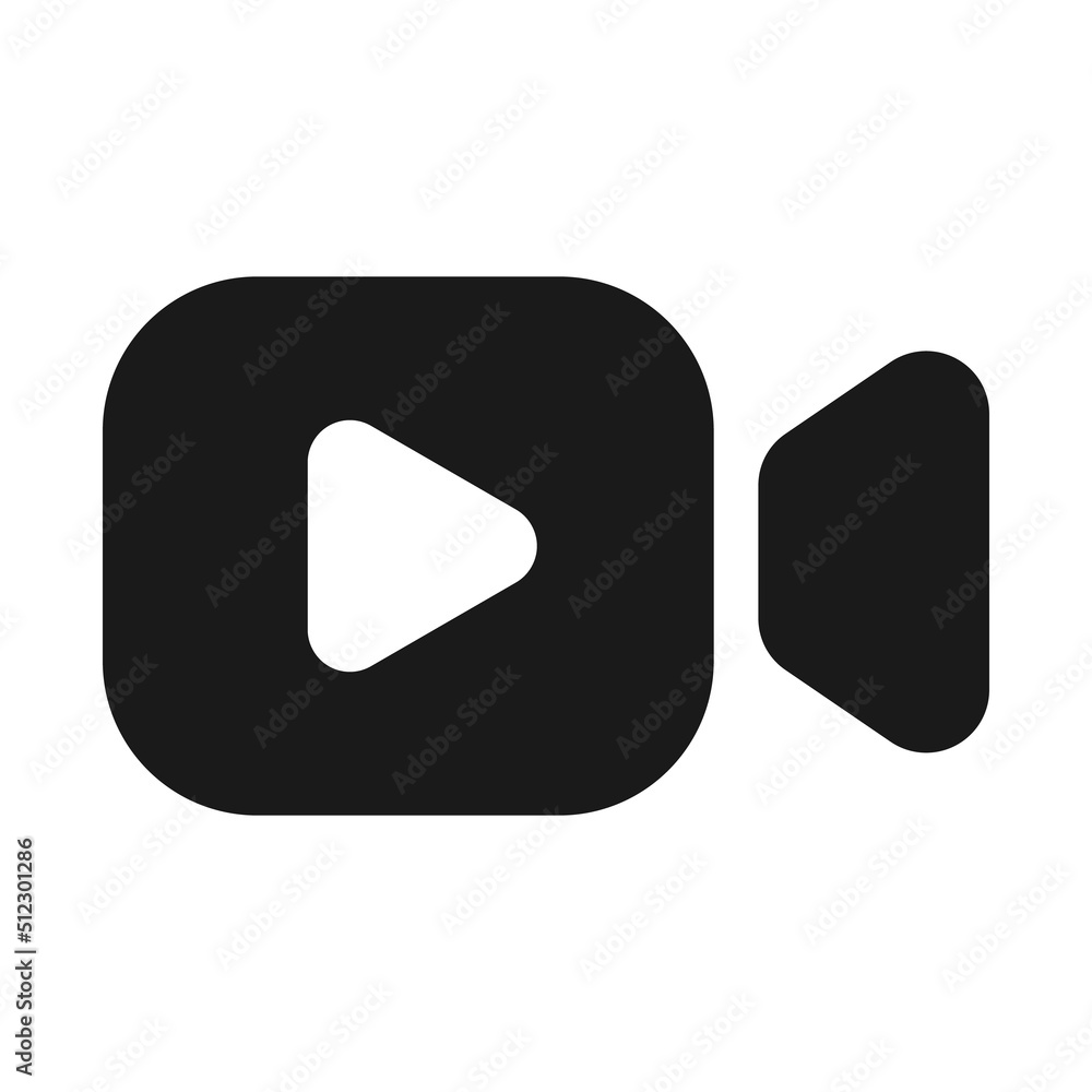 Video Chat icon. Video Call Message Online Vector illustration Video Chat icon. Video Call Message Online Vector illustration