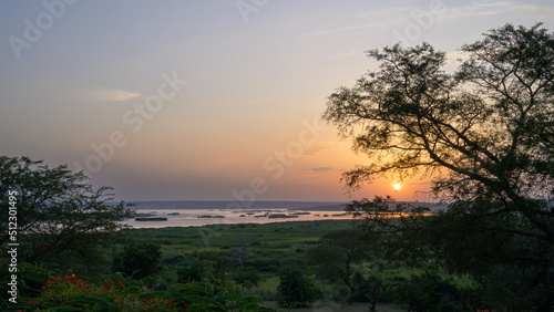 Sunrise in Murchonson Falls National Park Uganda