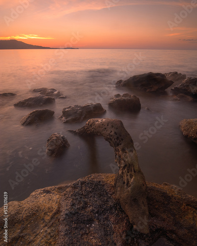 Wallpaper Mural sunset on the beach Torontodigital.ca
