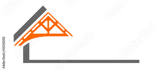 logo de charpentier avec la charpente
