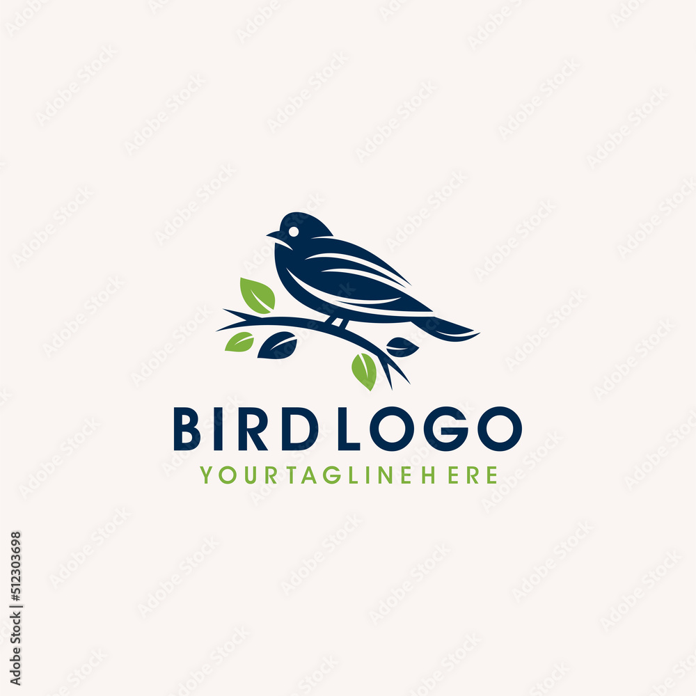 Bird logo design vector template Bird logo design vector template