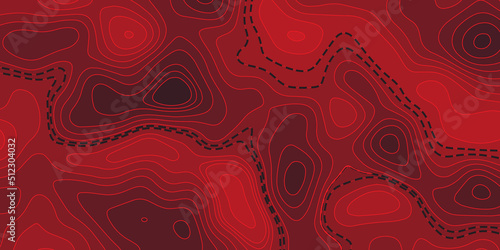  wave paper curved reliefs abstract background, Abstract topographic contours map on concept of a conditional geography scheme and the terrain path. Dark on black, vector illustration.