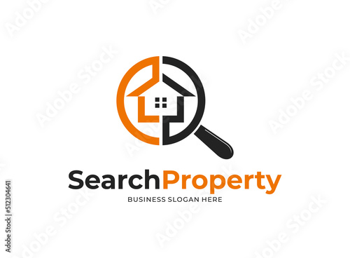 Logo find real estate property house search
