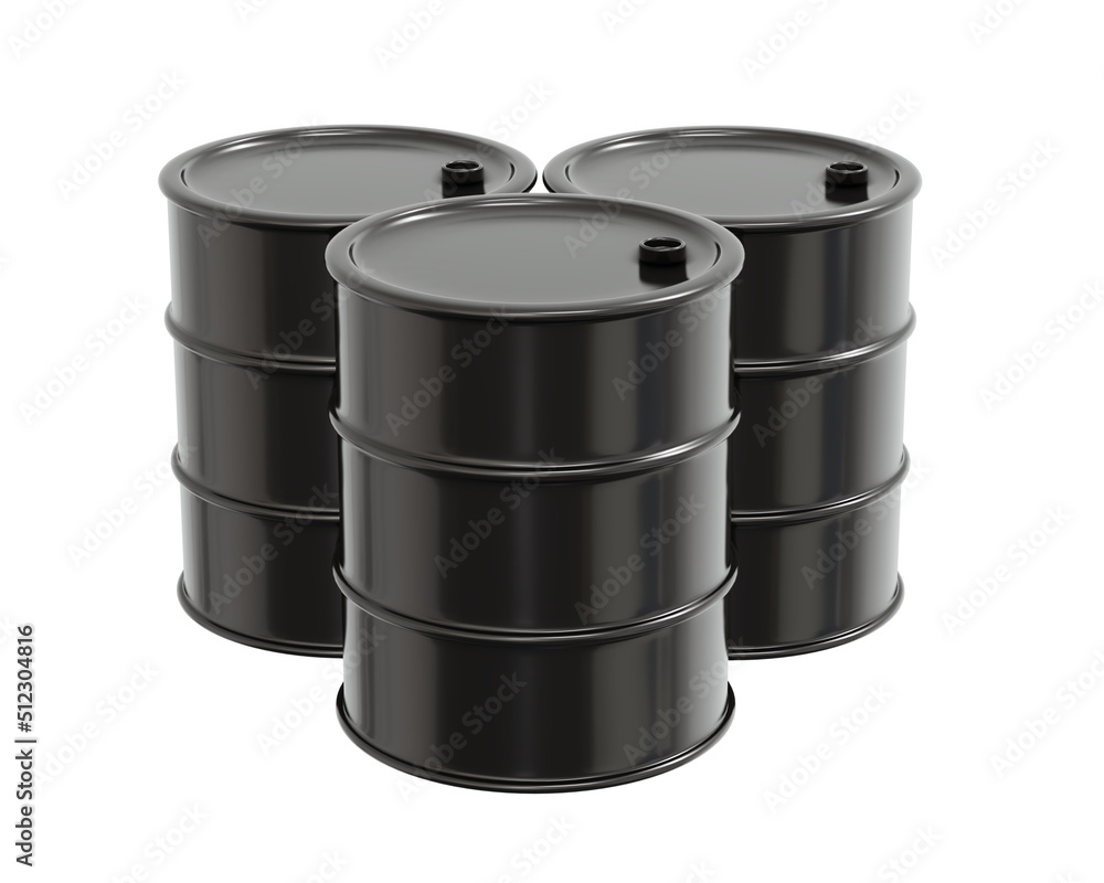 3D Rendering of petroleum oil drum container barrel isolated on white background. 3D Render illustration cartoon style. 3D Rendering of petroleum oil drum container barrel isolated on white background. 3D Render illustration cartoon style.