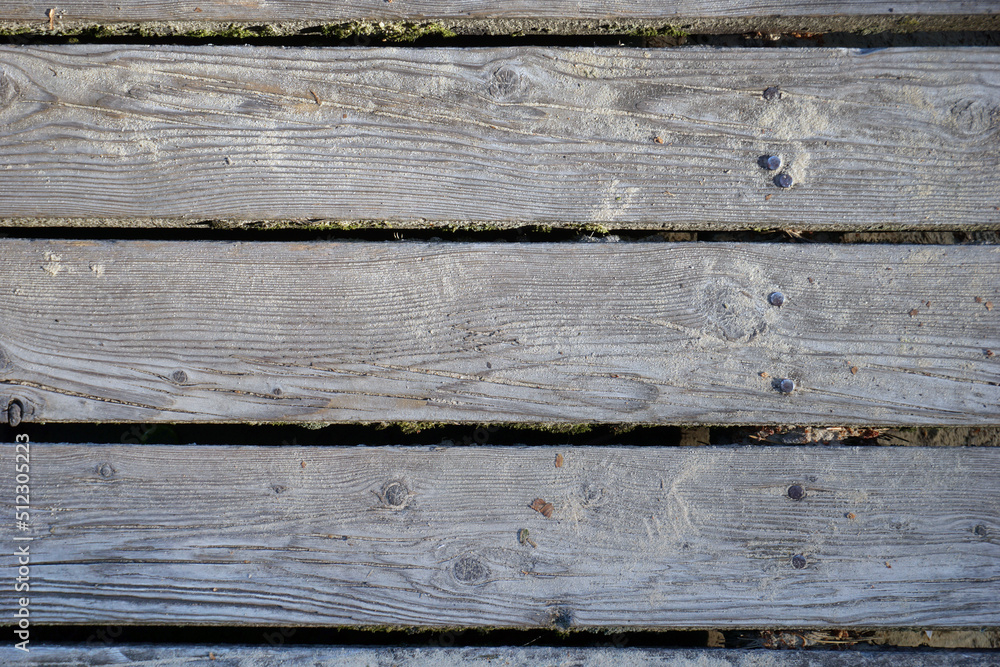 Old rough wooden desks with nails Old rough wooden desks with nails