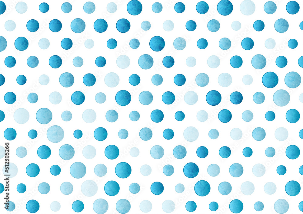Blue grunge circle dots abstract geometric pattern. Vector tech background