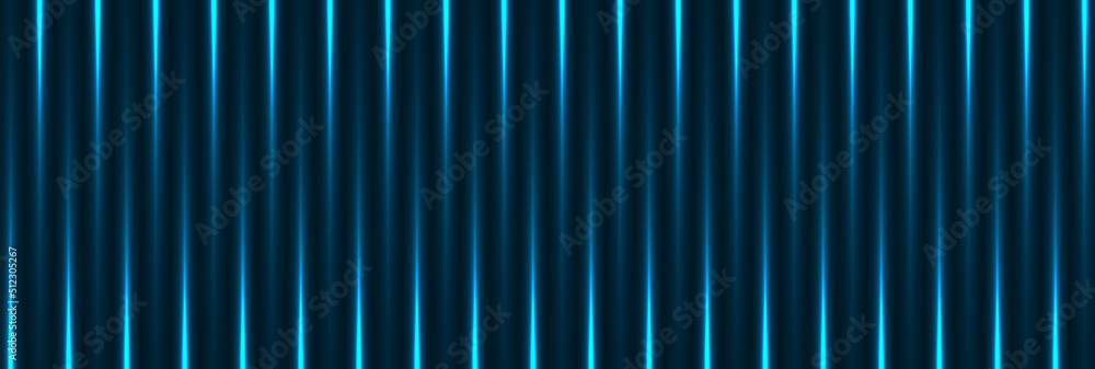 Blue neon laser lines abstract futuristic banner design. Technology vector background Blue neon laser lines abstract futuristic banner design. Technology vector background