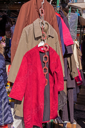 Female jackets and coats sold on market