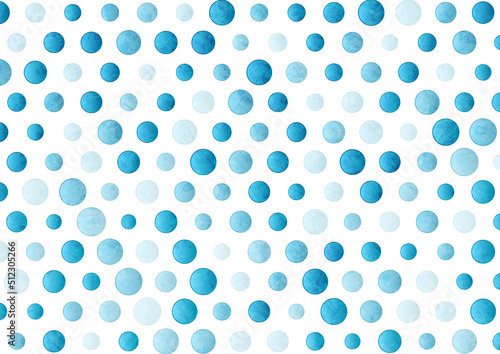 Blue grunge circle dots abstract geometric pattern. Vector tech background