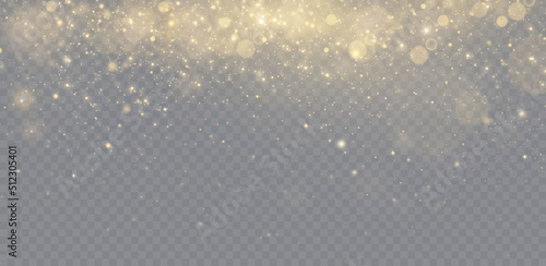 Vector light with star glitter. Magic effect. Background of light effects.Christmas dust.