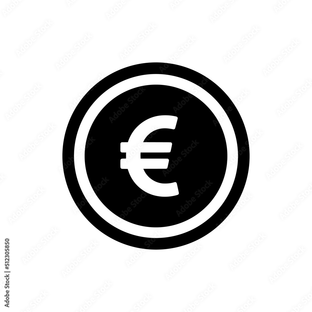 Euro Coin Icon For Mobile Apps And Website Menu Design. Best Euro Coin Icon Vector Illustration on White Background. Euro Coin Icon For Mobile Apps And Website Menu Design. Best Euro Coin Icon Vector Illustration on White Background.