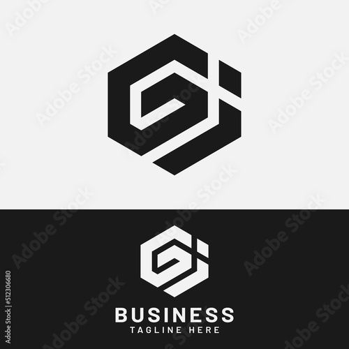 Fotografija G I GI IG Letter Monogram Initial Logo Design Template