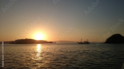 Sunset near Port Labuan Bajo