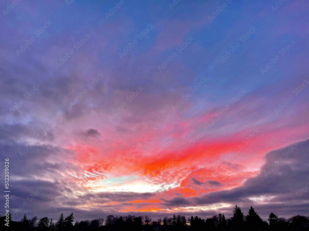 Obraz premium sunset in the sky