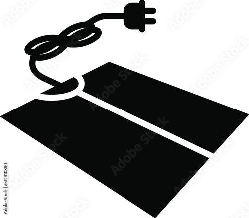 Heating mat icon , vector illustration