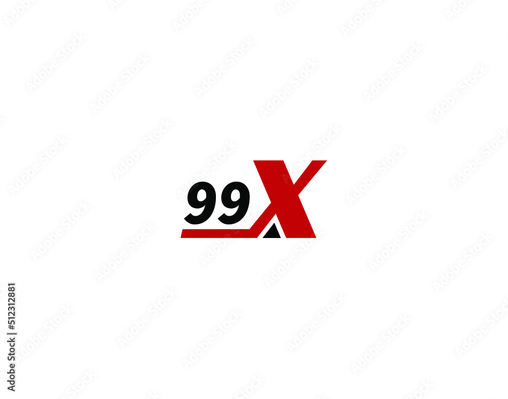 99 Times, 99X Initial letter logo 99 Times, 99X Initial letter logo