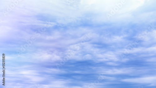 Blue sky with white cloud. Copy space. © Eugeniusz Dudziński