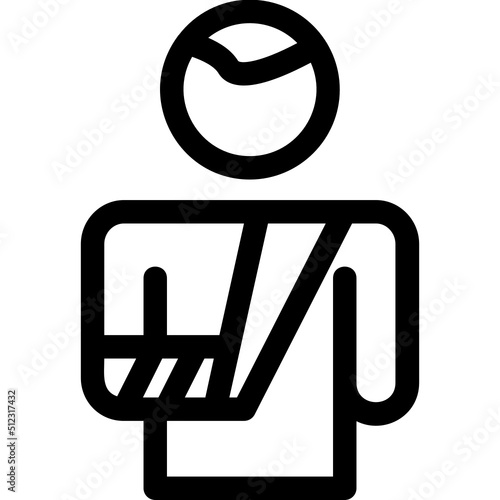 Broken Arm Icon