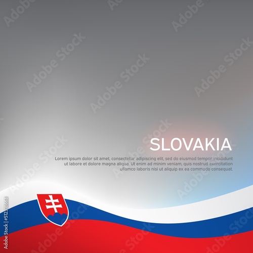 Photos Abstract waving slovakia flag