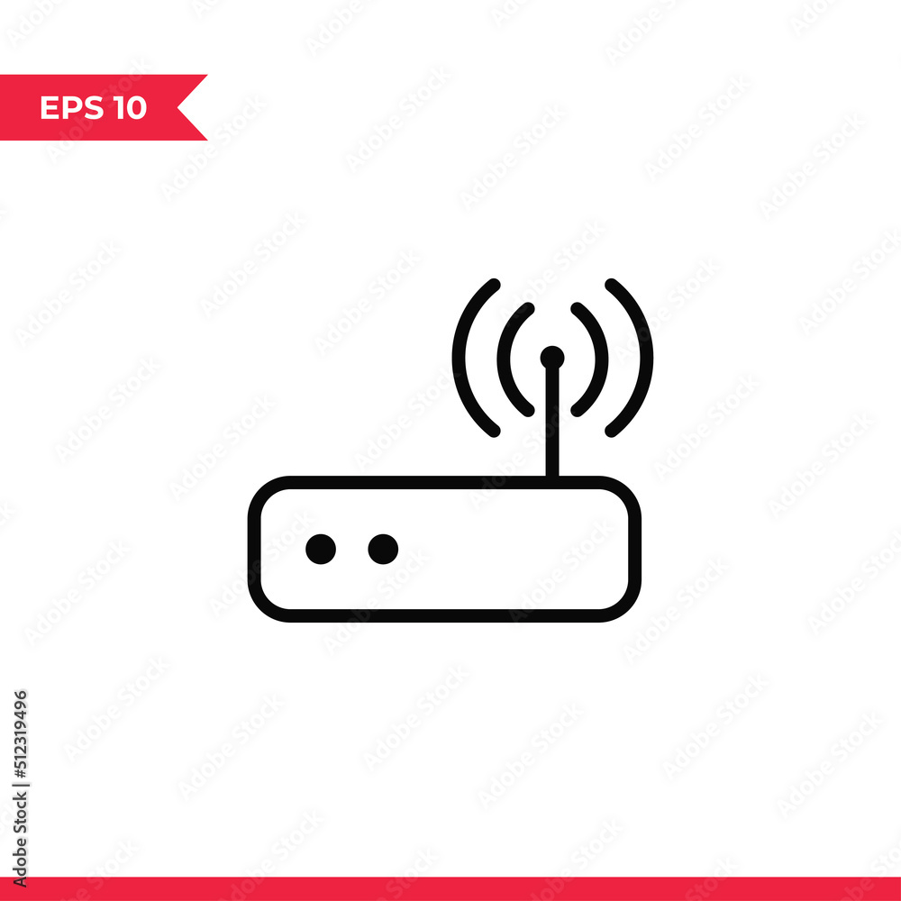 Modem icon vector. Router sign Modem icon vector. Router sign