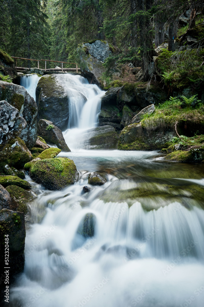 Fototapeta premium waterfall in the mountains