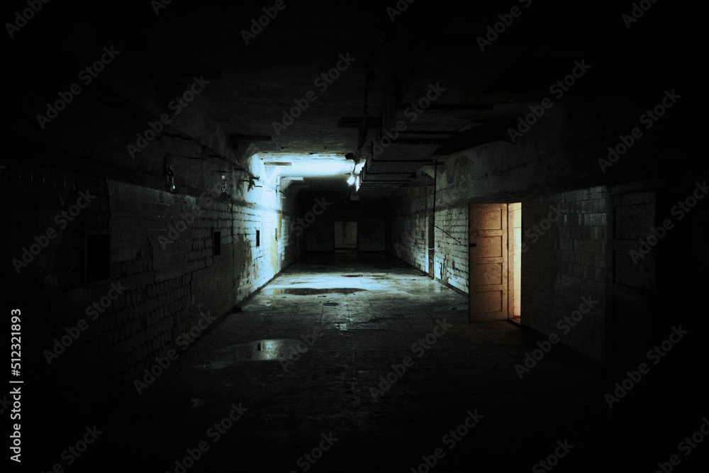 tunnel in the dark