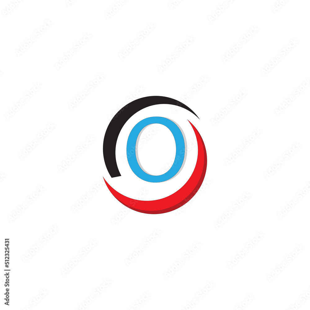 O letter logo illustration Free Vector O letter logo illustration Free Vector