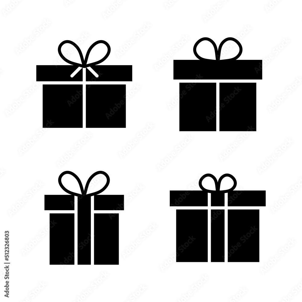 Gift icon vector. gift sign and symbol. birthday gift Gift icon vector. gift sign and symbol. birthday gift