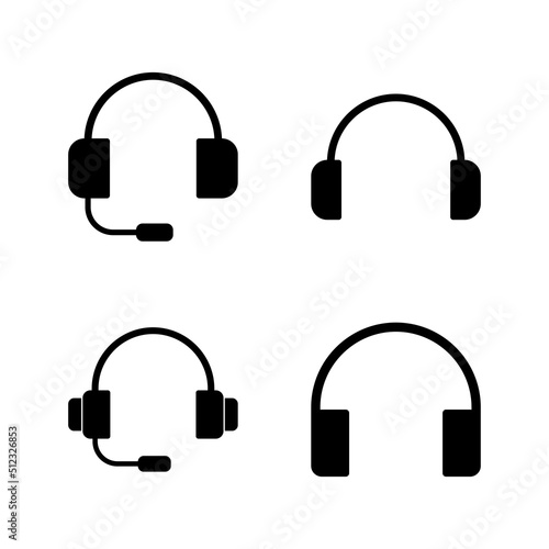 Headphone icon vector. Headvector sign and symbol