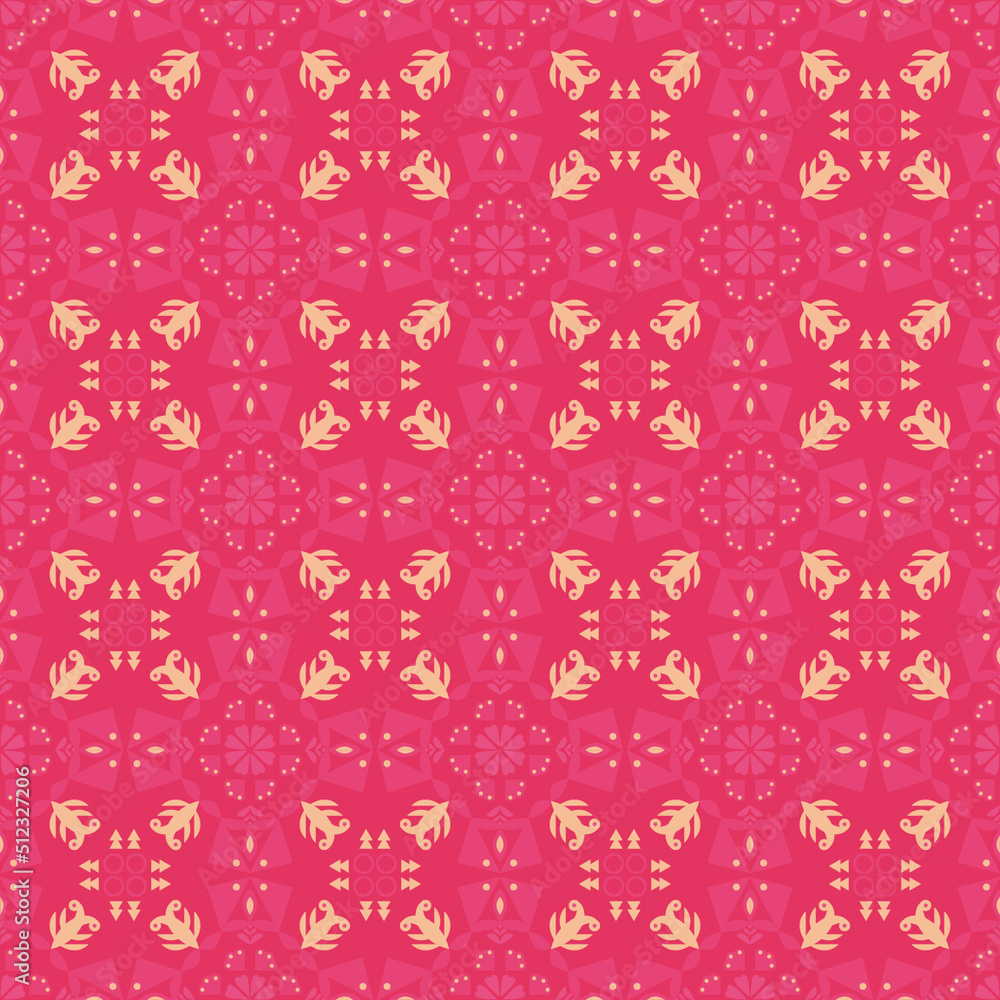 Seamless Background Retro Aboriginal Nature Damask Pattern Art Seamless Background Retro Aboriginal Nature Damask Pattern Art
