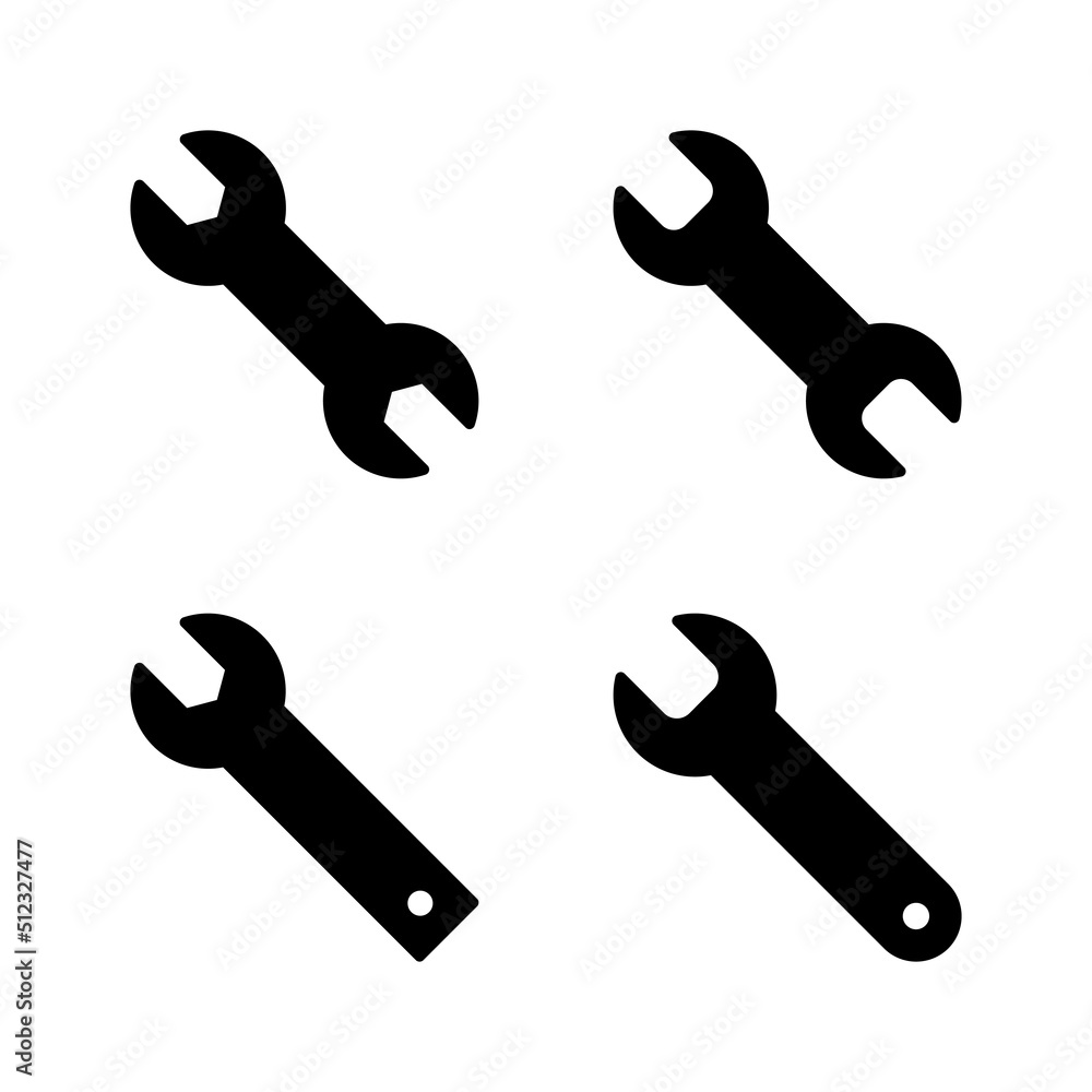 Wrench icon vector. repair icon. tools sign and symbol Wrench icon vector. repair icon. tools sign and symbol