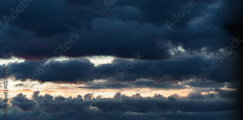 Dramatic clouds and sunset 1