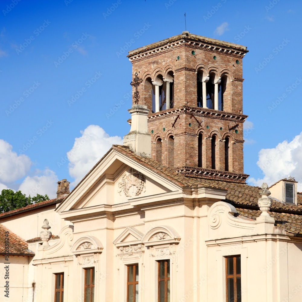 Obraz premium Rome basilica - San Bartolomeo, Isola Tiberina