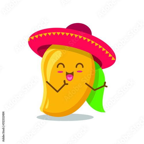 mango with cute face