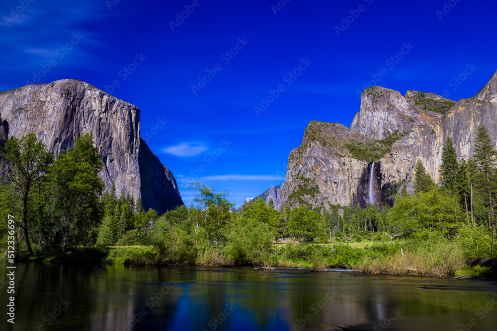 Yosemite Valley view in the afternoon