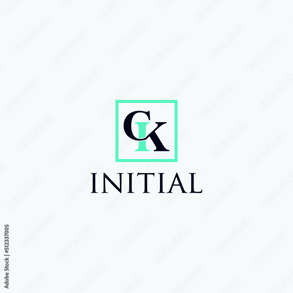 ck initial logo design vector ck initial logo design vector