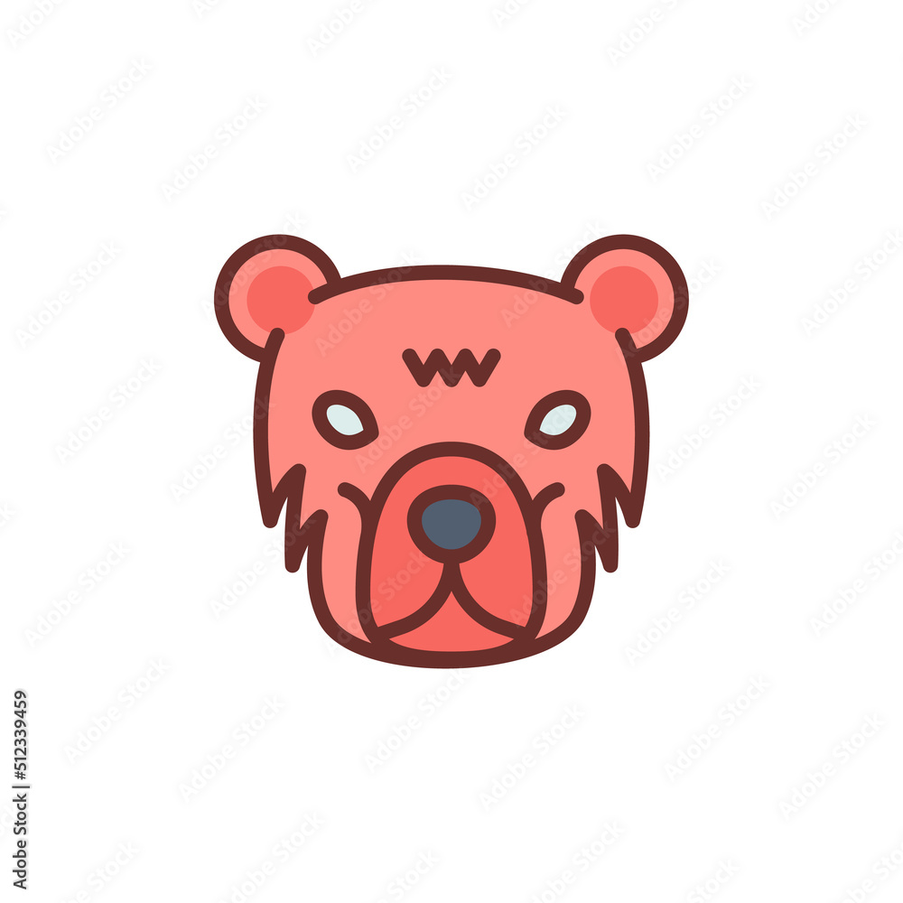 Fototapeta premium Bear Market icon in vector. Logotype