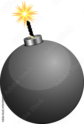 Bomb clipart design illustraiton