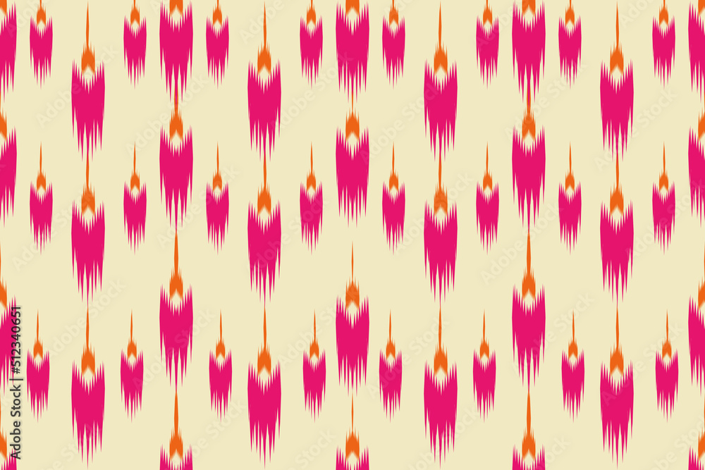 The pink yarn design is woven together in subtle drops. on a light yellow background The pink yarn design is woven together in subtle drops. on a light yellow background