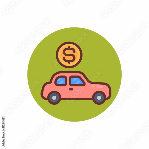 Auto Finance icon in vector. Logotype