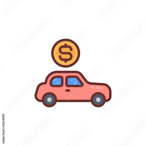 Auto Finance icon in vector. Logotype