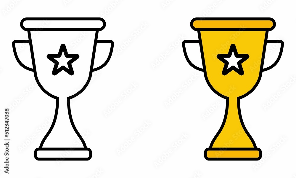 Illustration Vector Graphic of Cup, tropy, winner Icon Illustration Vector Graphic of Cup, tropy, winner Icon