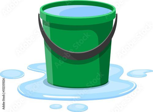 Bucket clipart design illustration
