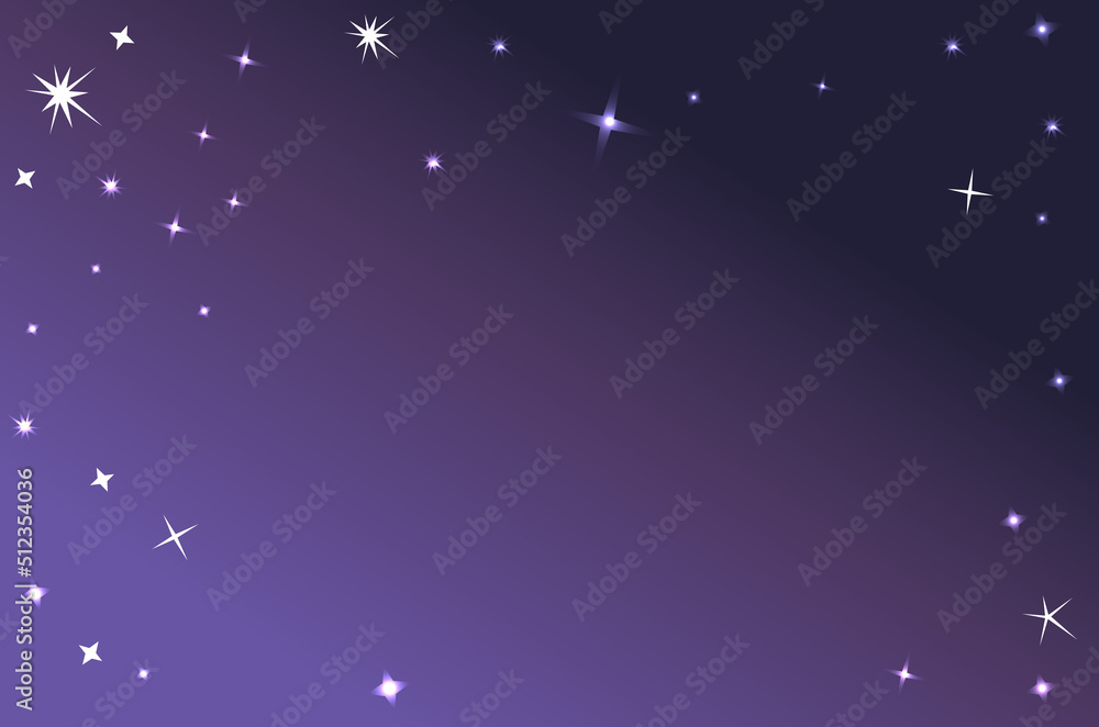 Fototapeta premium abstract background with stars and purple color, gradient
