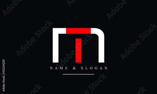 TM, MT, T, M abstract letters logo monogram photo
