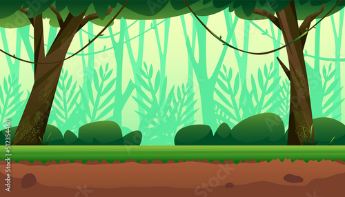 forest illustration with trees